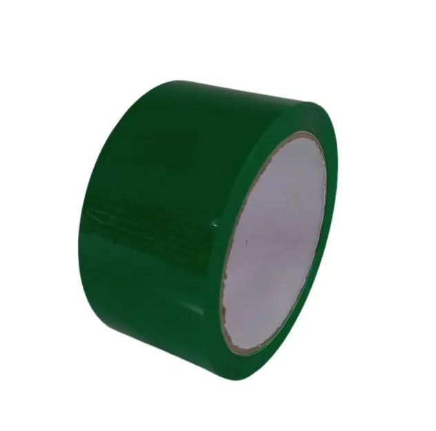 Сигнальная клейкая лента CintaAdhesiva 48 мм х 66 м, односторонняя, зеленый оградительная сигнальная лента ремоколор