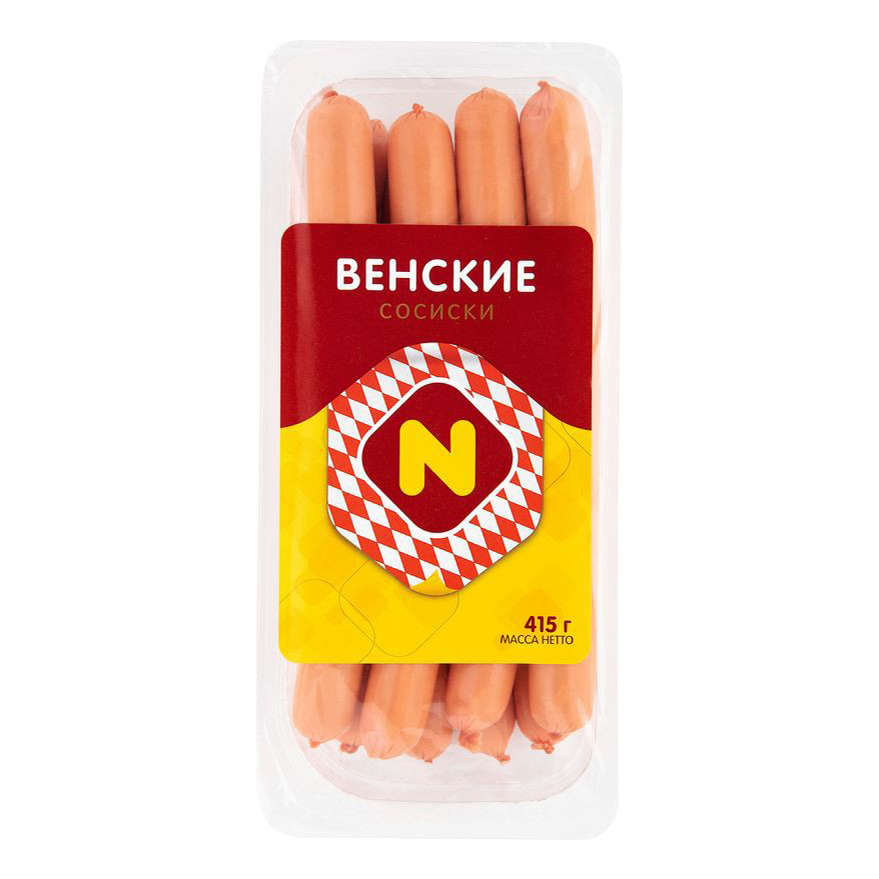 

Сосиски Останкино Венские вареные 415 г