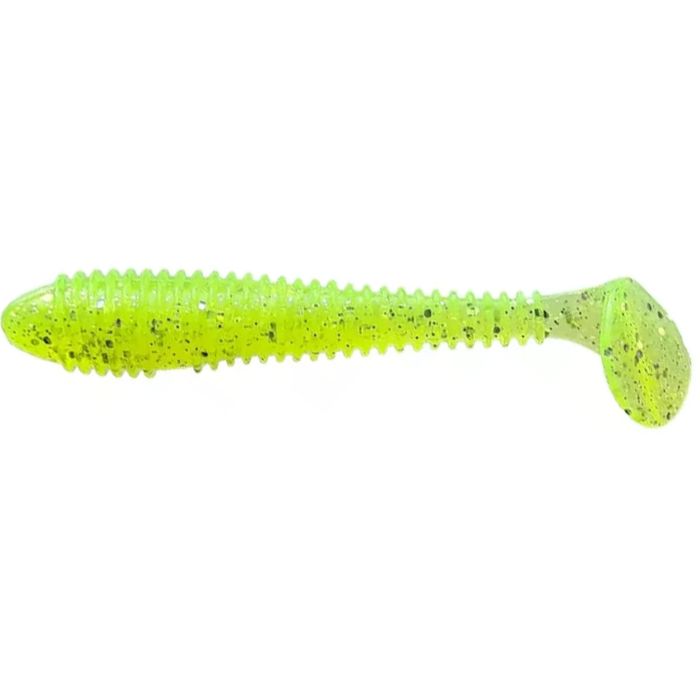 Силиконовая приманка Crazy Fish Vibro Fat 3.2 80 мм 54 Green Acid Кальмар 5 шт