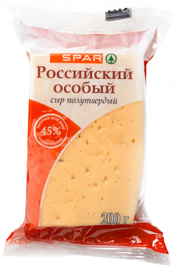 фото Сыр полутвердый spar российский 50% 200 г