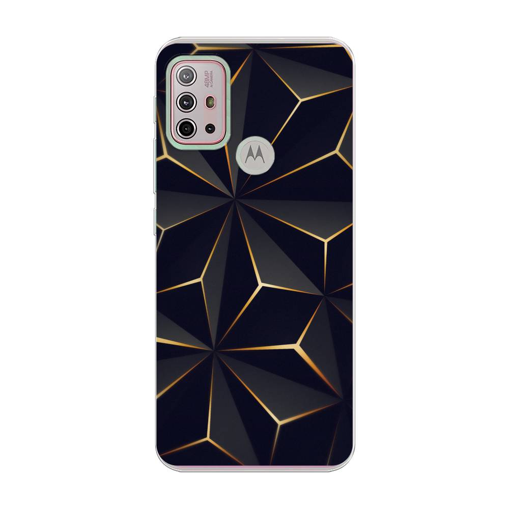 

Чехол на Lenovo K13 Note "Черные полигоны", Золотистый;черный, 242150-3