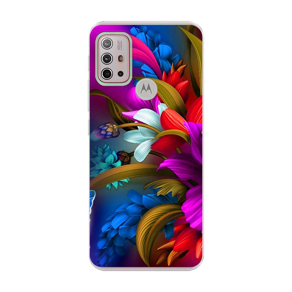 

Чехол на Lenovo K13 Note "Фантастические цветы", Фиолетовый;красный;синий, 242150-2
