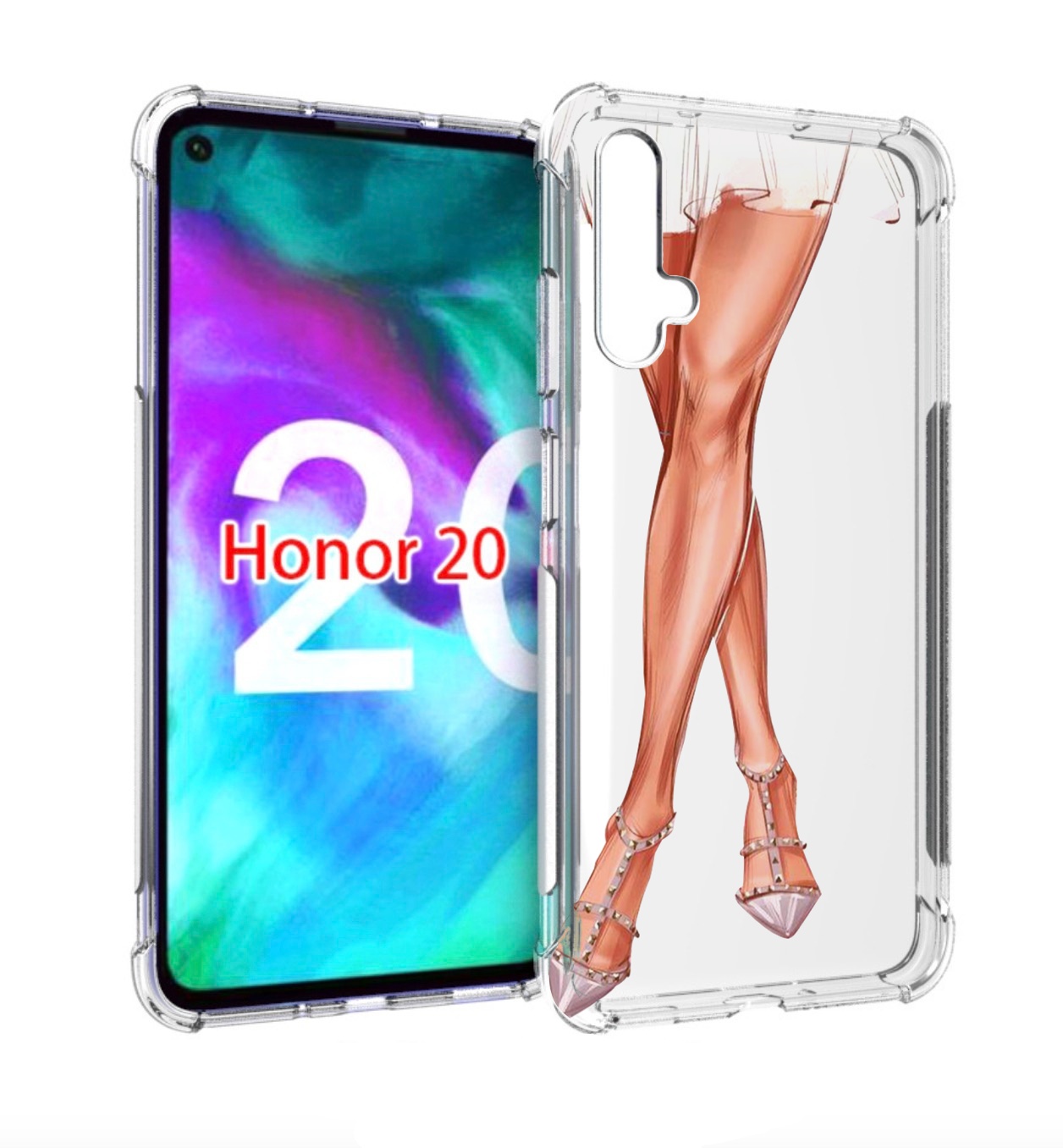 

Чехол бампер MyPads Ножки для Honor 20, Прозрачный, Tocco