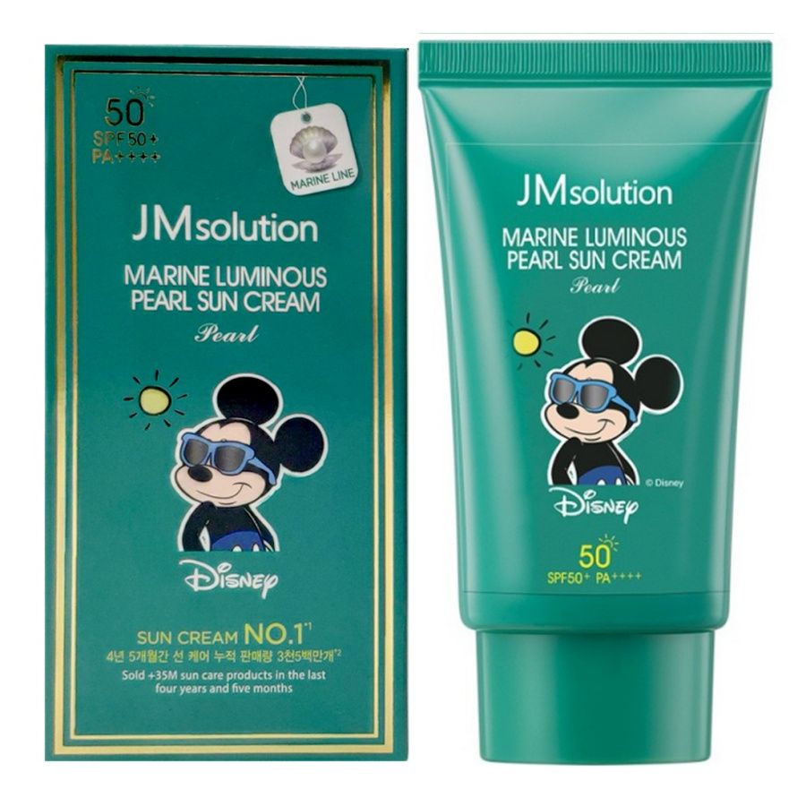 Крем JMsolution с жемчугом Marine Luminous Pearl Sun Cream увлажняющий SPF50+PA++++50 мл