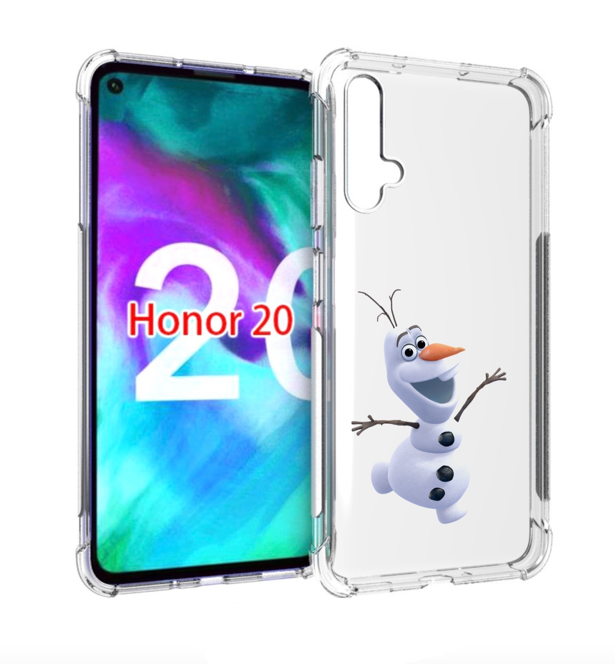 

Чехол бампер MyPads Олаф-холодное-сердце для Honor 20 Honor, Прозрачный, Tocco