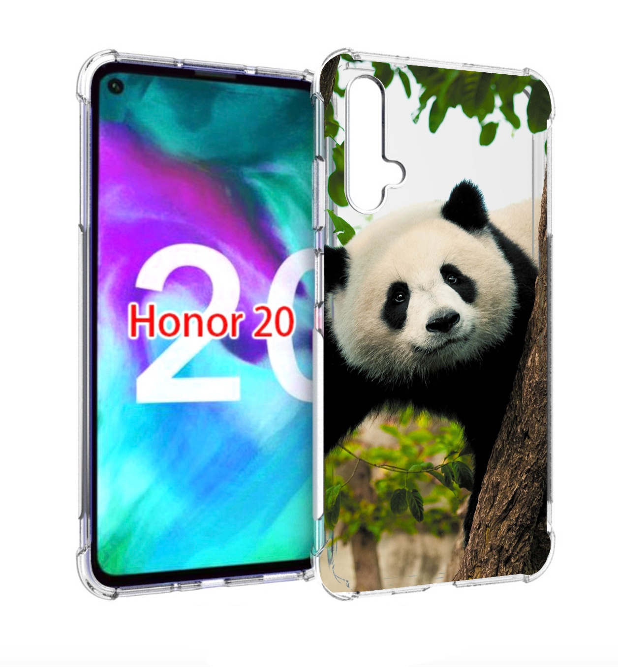 

Чехол бампер MyPads Панда-на-дереве для Honor 20, Прозрачный, Tocco