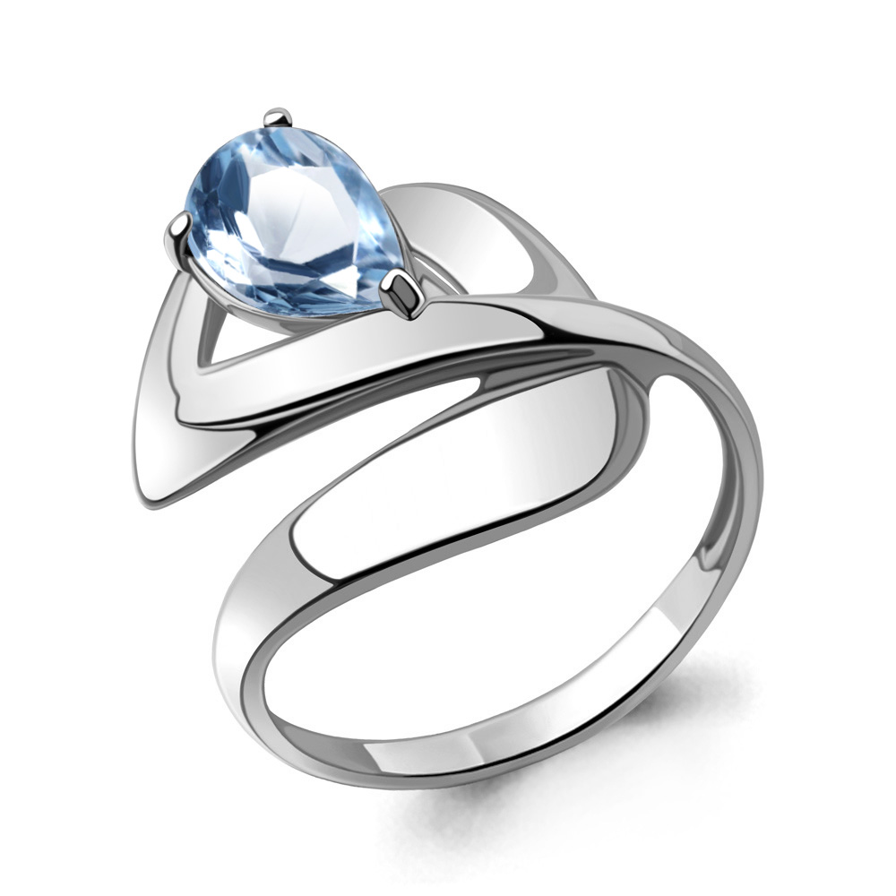 

Кольцо из серебра с топазом р., Aquamarine 6590405, 6590405_925_р