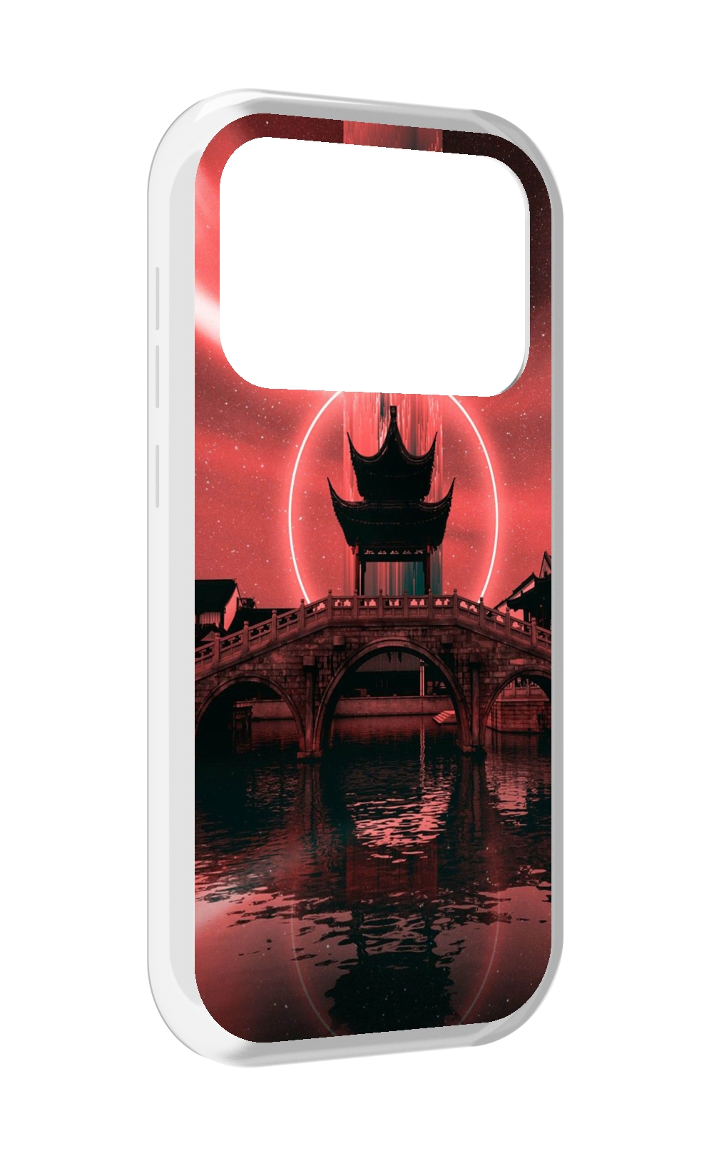 

Чехол MyPads японский мост красный фон для Oukitel F150 Air1 Pro / F150 Air1, Прозрачный, Tocco