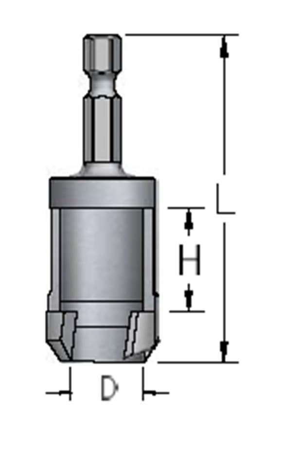 фото Сверло wpw (впв) mns1604 для изготовления пробок d16, хвостовик hex1/4