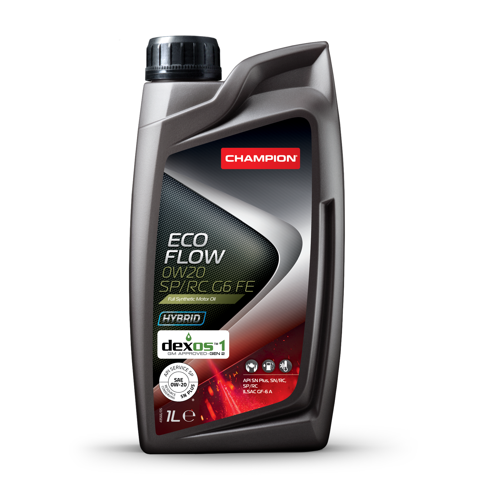 

Моторное масло Champion синтетическое Eco Flow 0W20 Sn-Rc 1д