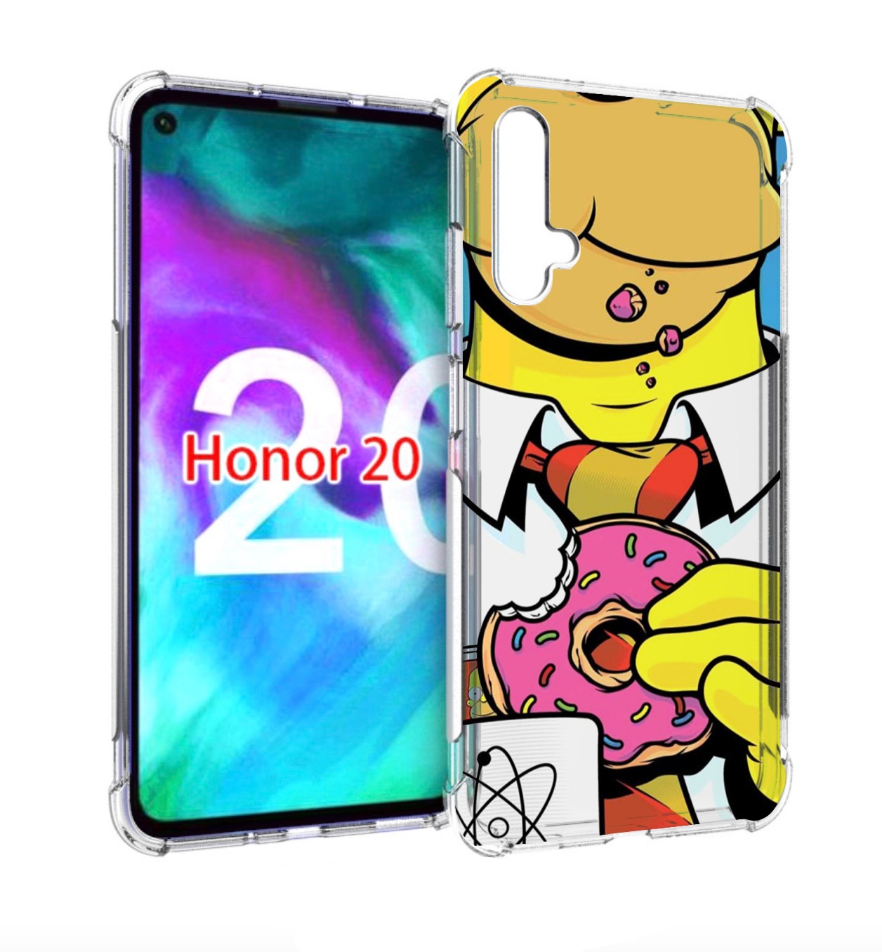 

Чехол бампер MyPads Пончик для Honor 20, Прозрачный, Tocco