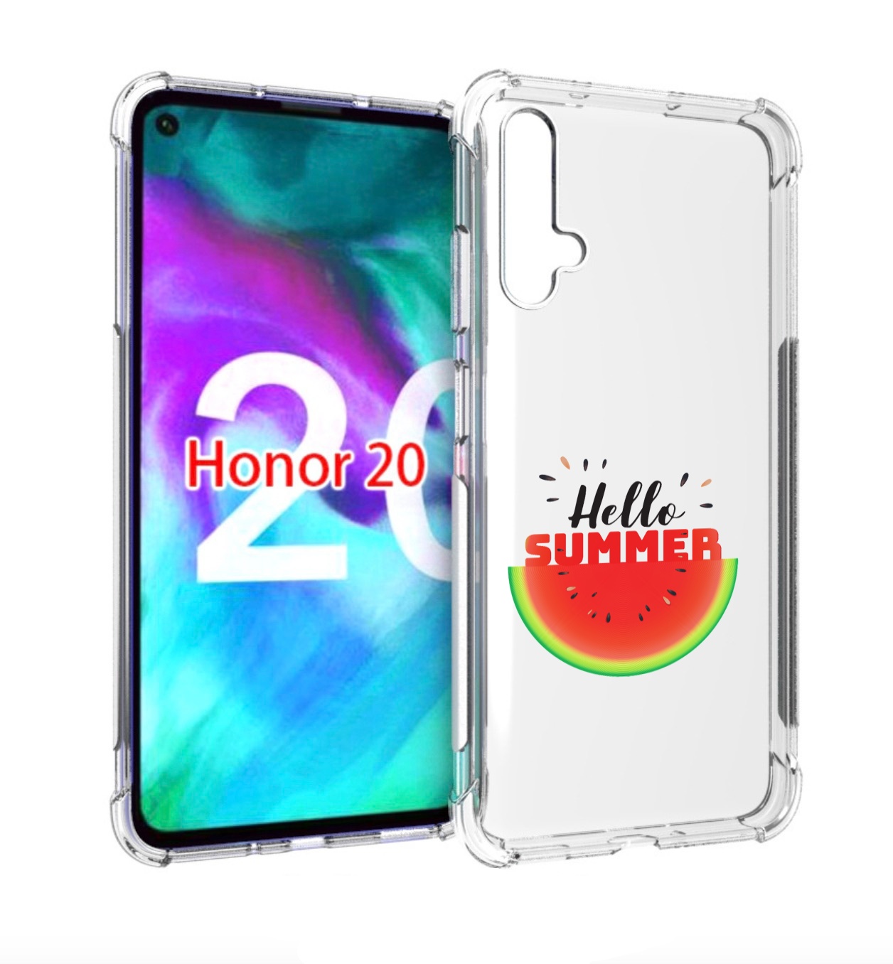 

Чехол бампер MyPads Привет-лето для Honor 20, Прозрачный, Tocco