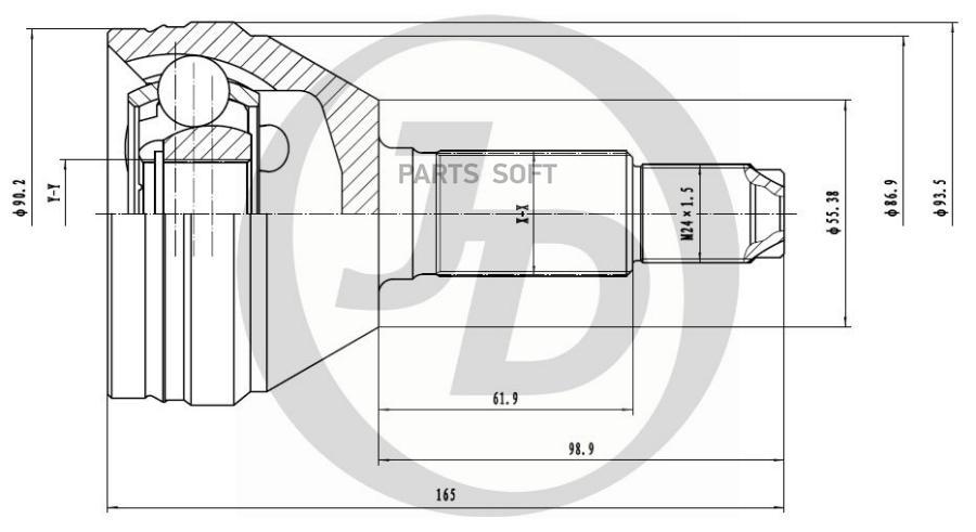 

Шрус Внешний Dw010 Just Drive арт. JCT0175