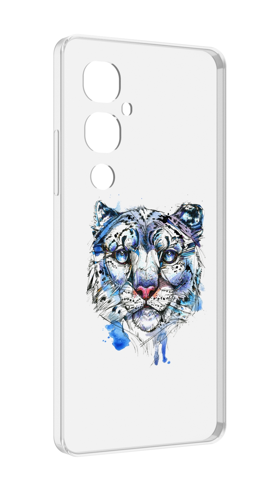 

Чехол MyPads водяной тигр для Tecno Pova 4 Pro, Прозрачный, Tocco