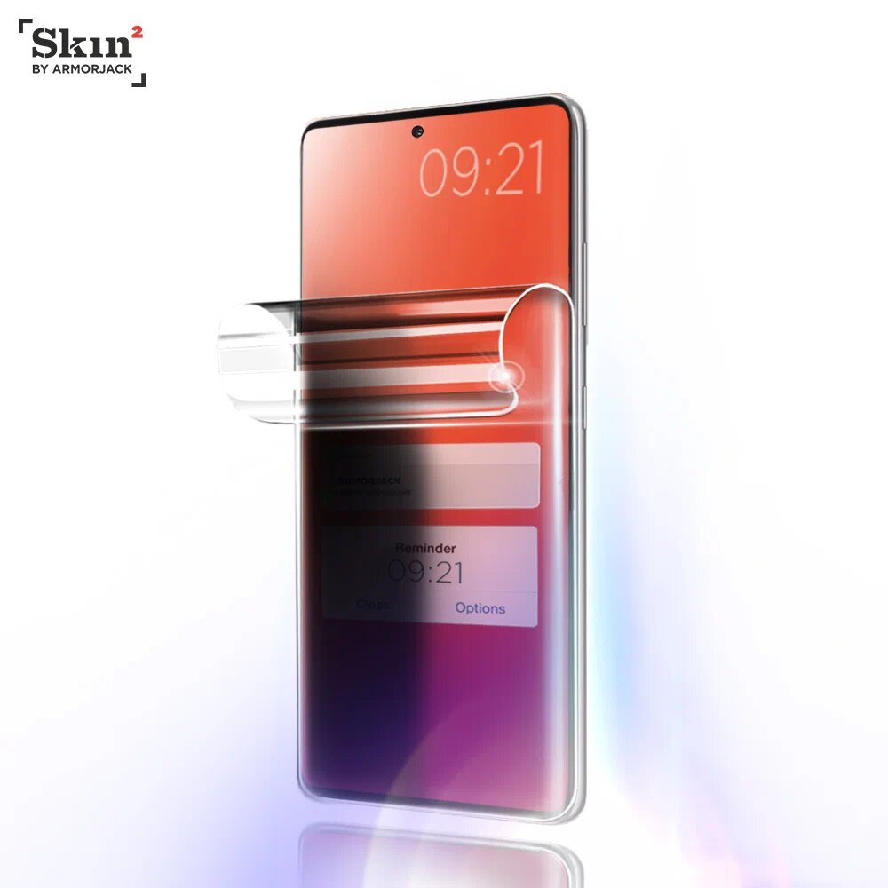 Бронепленка антишпион Skin2 на экран полностью смартфона Huawei P20 Pro
