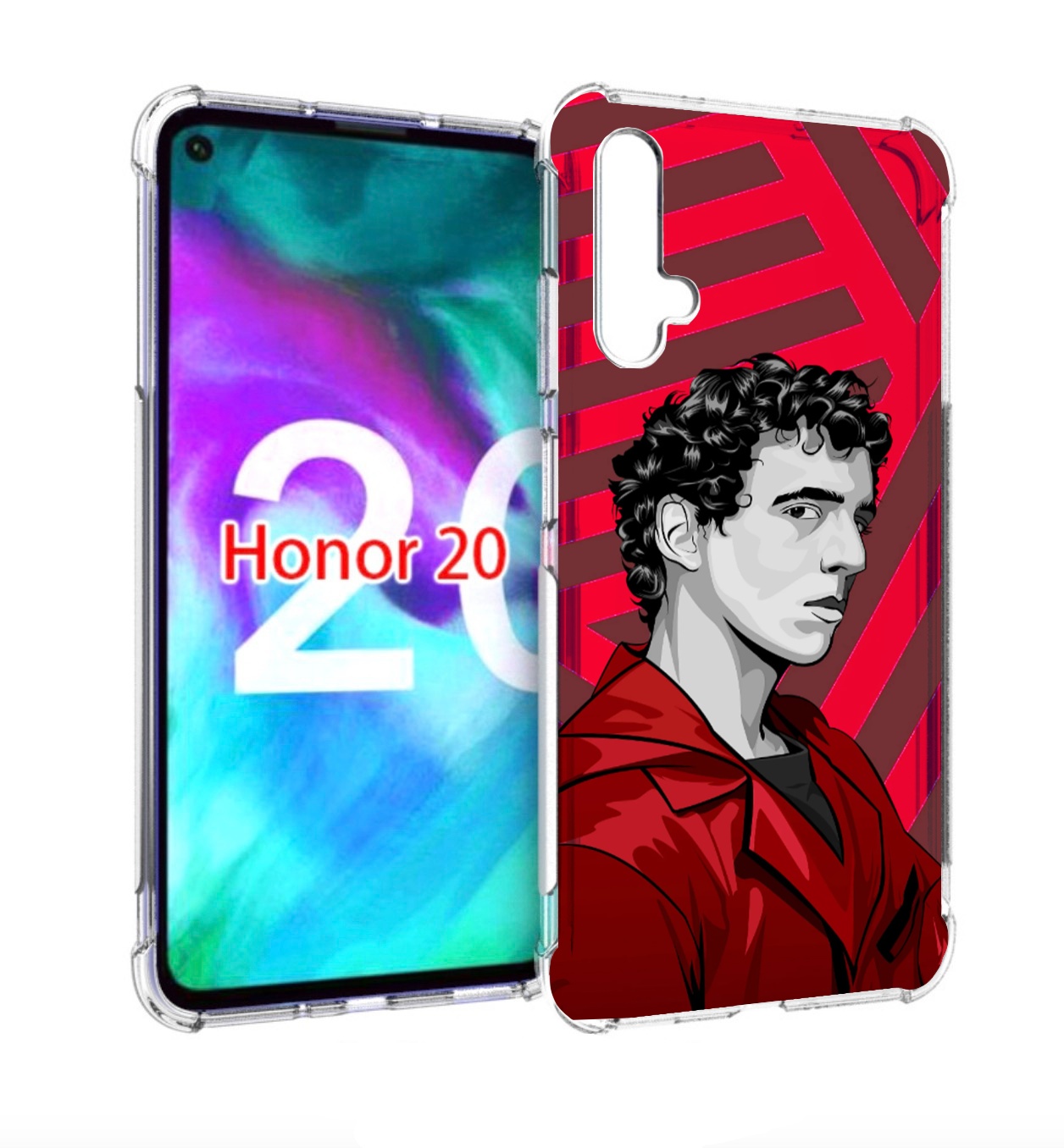 

Чехол бампер MyPads Рио-бумажный-дом для Honor 20, Прозрачный, Tocco