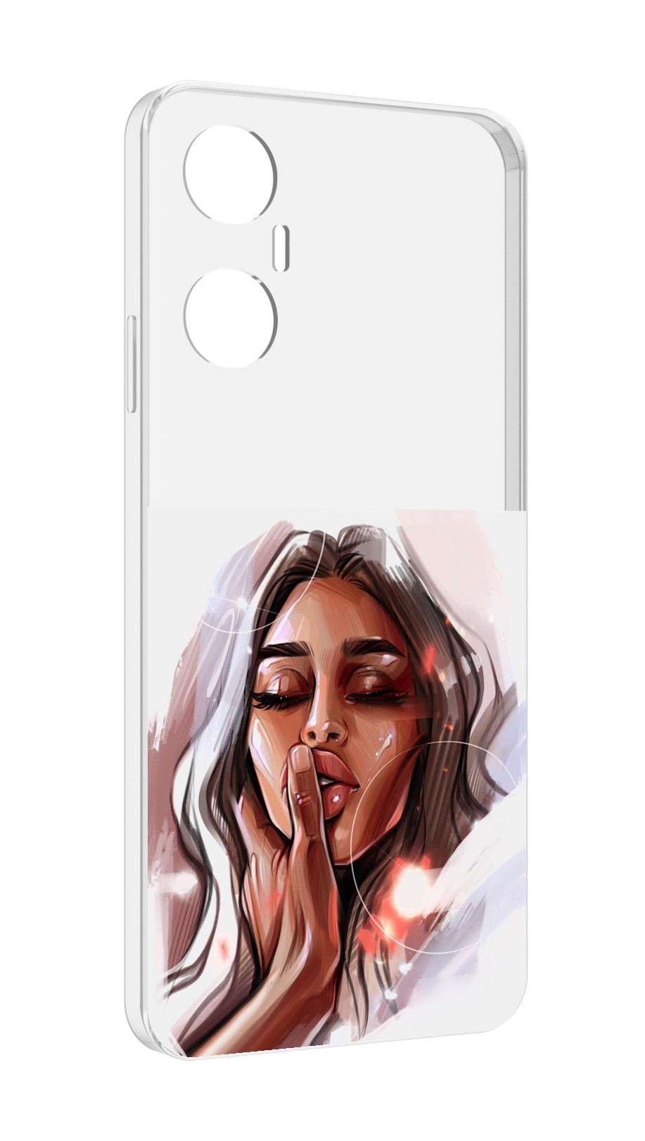 

Чехол MyPads Большие-губы женский для Infinix Hot 20 5G, Прозрачный, Tocco