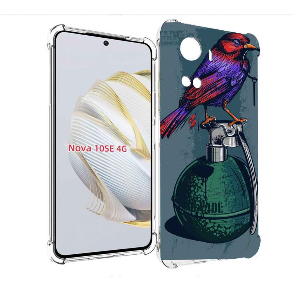 

Чехол MyPads птица с гранатой для Huawei Nova 10 SE, Прозрачный, Tocco