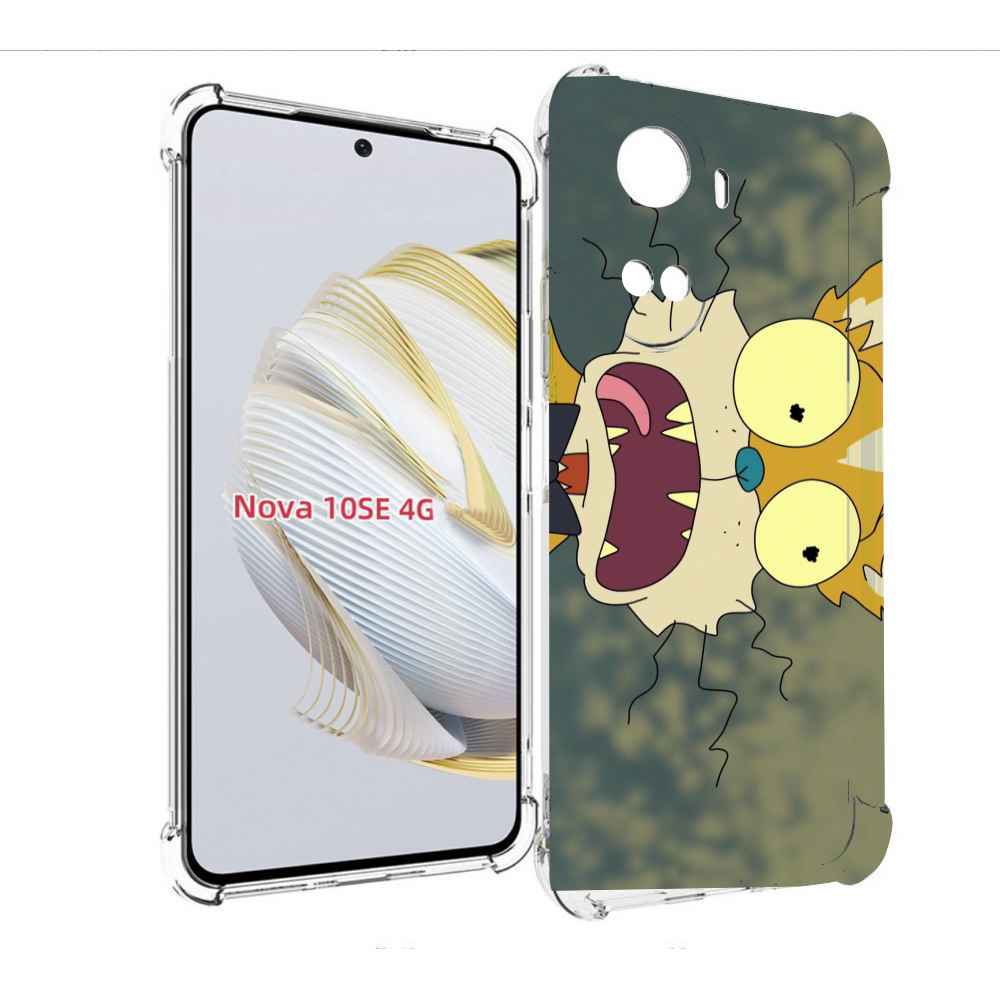 

Чехол MyPads пугливый кот для Huawei Nova 10 SE, Прозрачный, Tocco