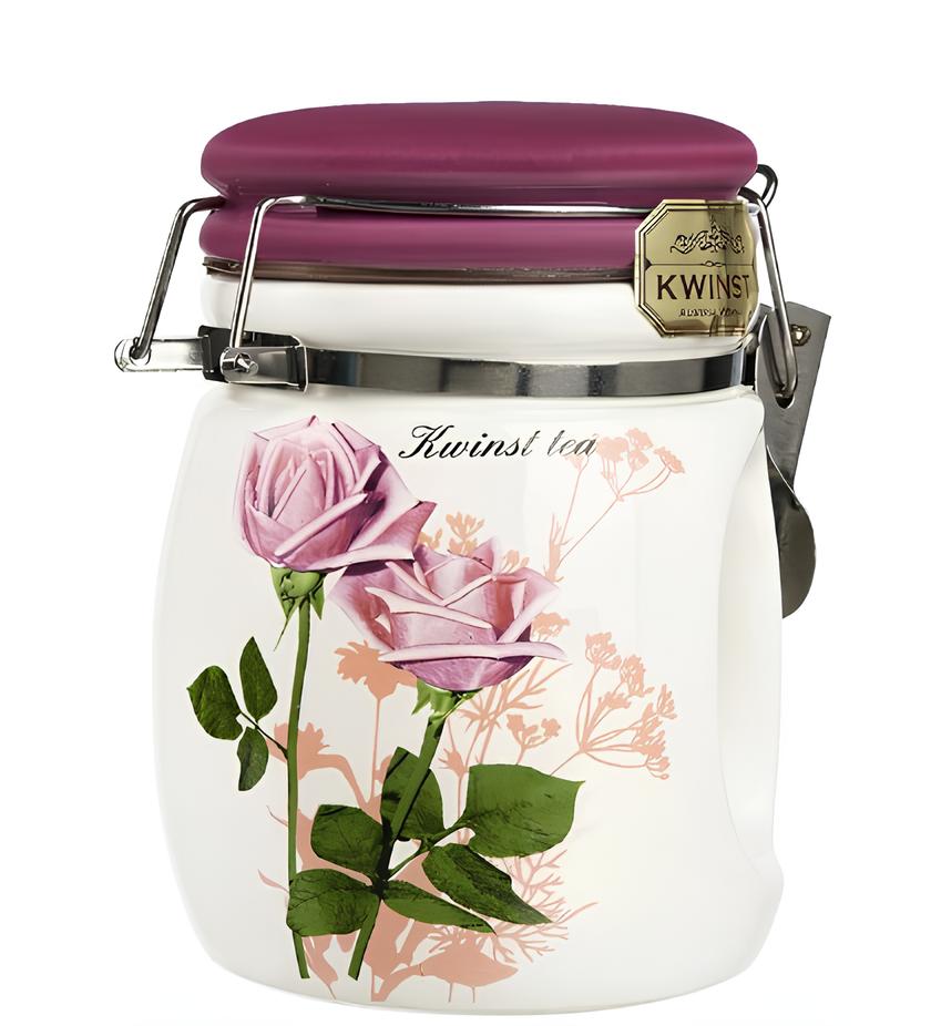 Чай KWINST черный листовой цейлонский Розовый цветочный кувшин, 100 г