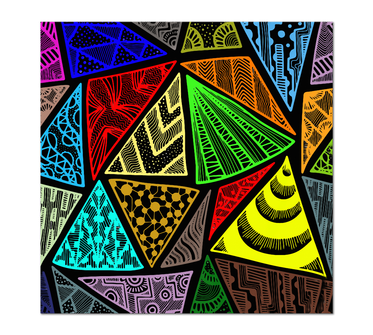 

Картина интерьерная на холсте Poly Print Art Орнаментаж 60х60 см.