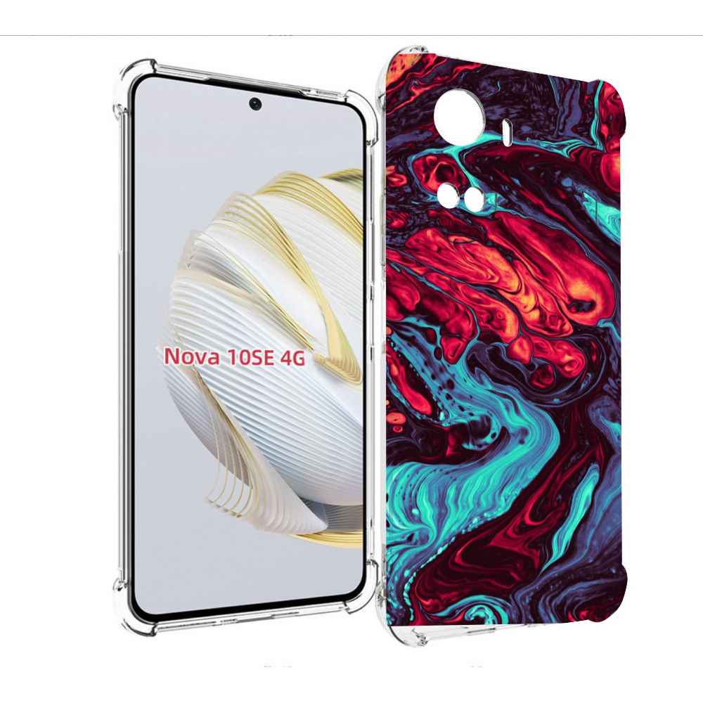 

Чехол MyPads разбавленная краска для Huawei Nova 10 SE, Прозрачный, Tocco