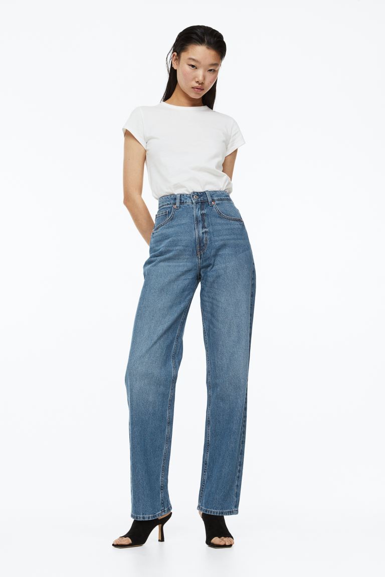 

Джинсы женские H&M 1066976016 синие 48 EU (доставка из-за рубежа), 1066976016
