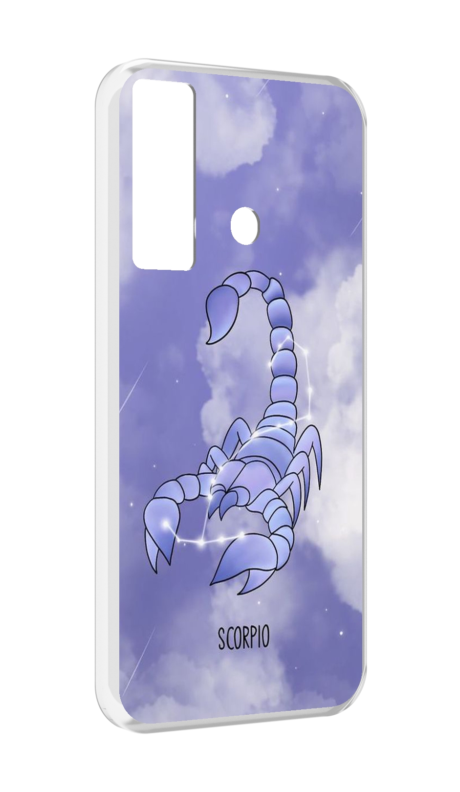 

Чехол MyPads знак зодиака скорпион 2 для Tecno Camon 17, Прозрачный, Tocco