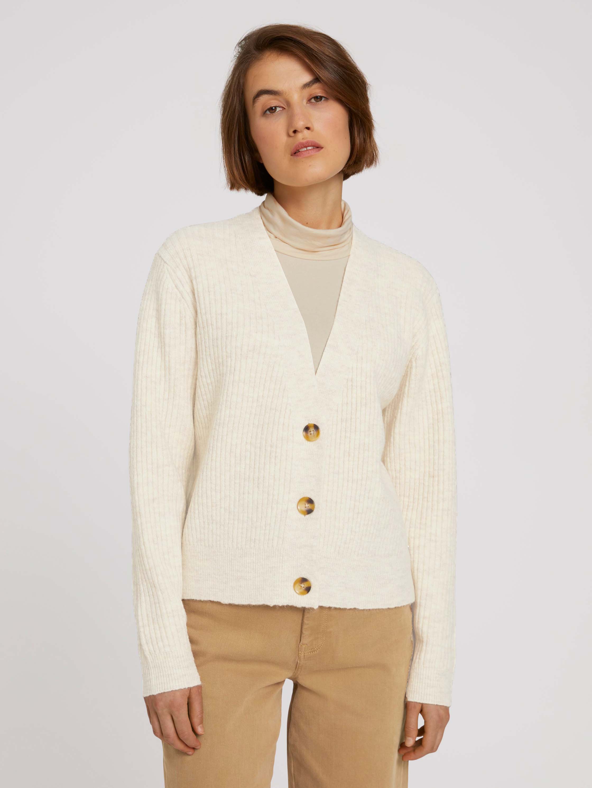 

Кардиган женский TOM TAILOR 1027281 белый L, 1027281