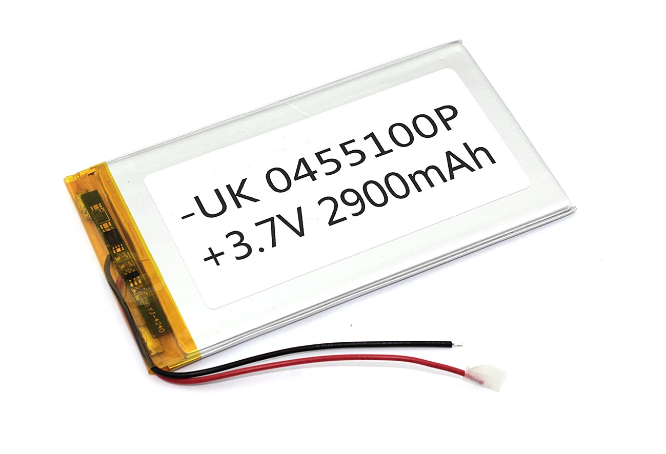 Аккумуляторная батарея OEM Li-Pol 4*55*100мм 2pin 3.7V/2900mAh