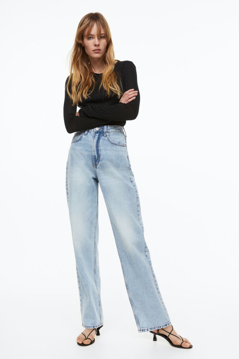 

Джинсы женские H&M 1066976021 синие 46 EU (доставка из-за рубежа), Синий, 1066976021