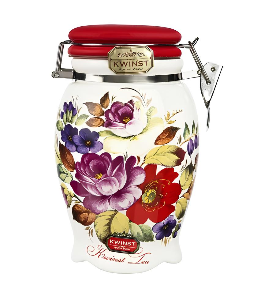 Чай KWINST черный листовой цейлонский Чайная ваза красная, 200 г