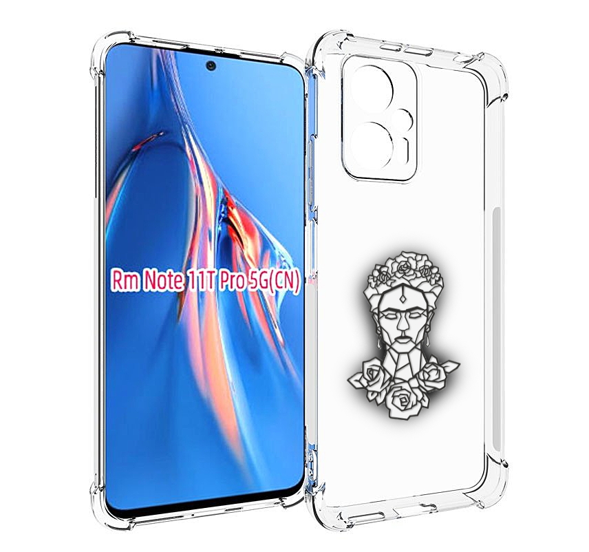 

Чехол MyPads девушка с цветами с гранями женский для Xiaomi Redmi Note 11T Pro / 11T Pr..., Прозрачный, Tocco
