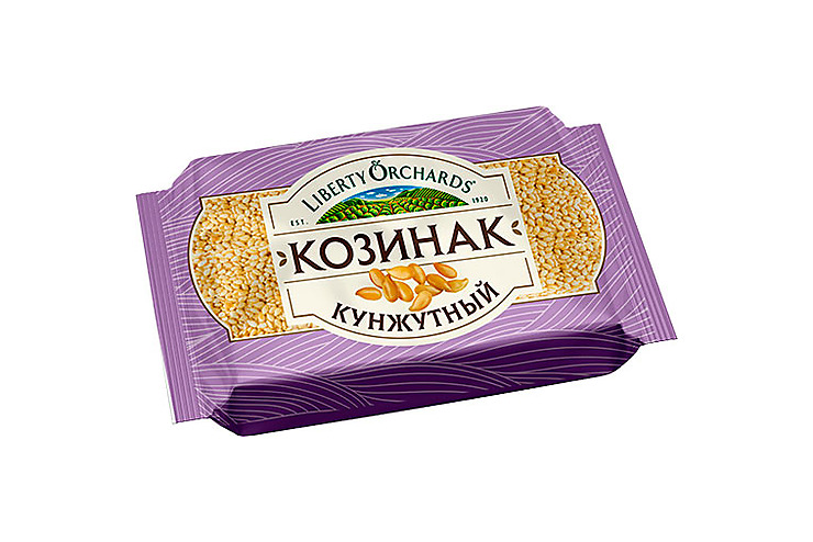 Liberty Orchards, козинак кунжутный, 114 г