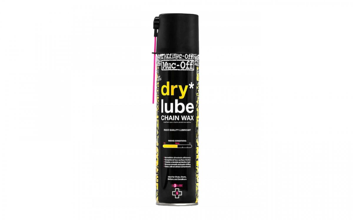 

Смазка для цепи MUC-OFF Dry Lube Chain Wax Аэрозоль 400 мл, Dry Lube Chain Wax