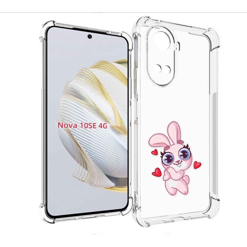 

Чехол MyPads розовый-зайченок для Huawei Nova 10 SE, Прозрачный, Tocco