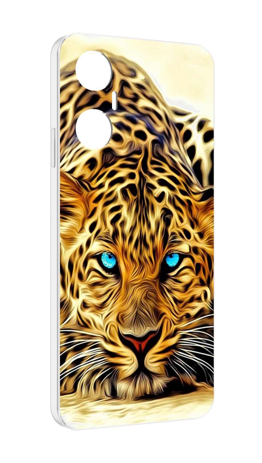 

Чехол MyPads Голубоглазый-гепард для Infinix Hot 20 5G, Прозрачный, Tocco