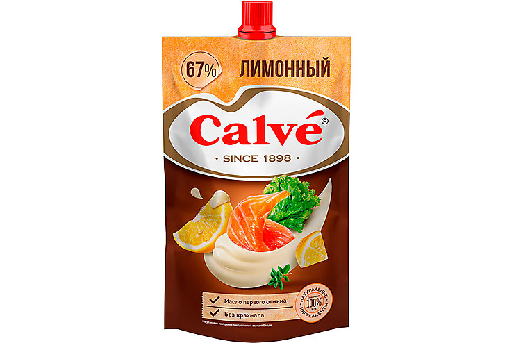 Calve, майонез Лимонный 67%, 200 г