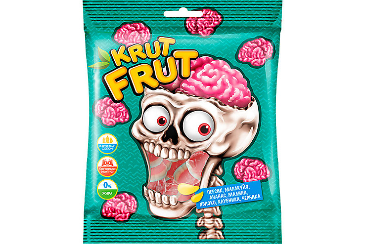 KrutFrut, мармелад жевательный Мозг, 70 г