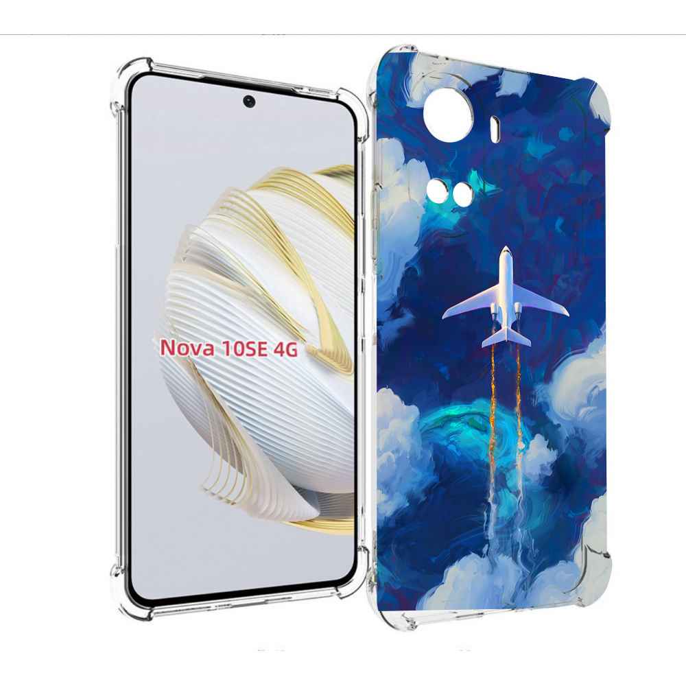 

Чехол MyPads самолет-в-небе-рисунок для Huawei Nova 10 SE, Прозрачный, Tocco