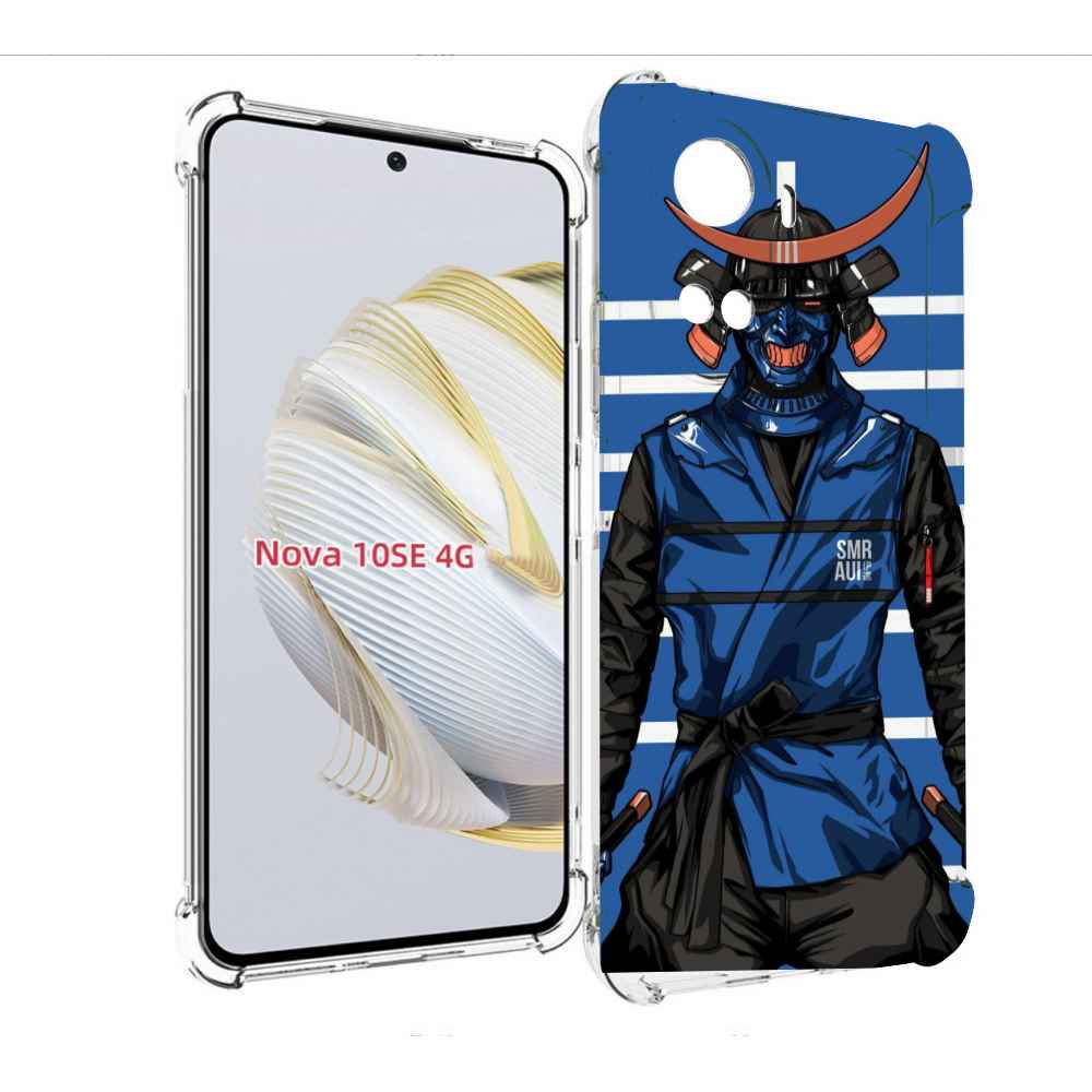 

Чехол MyPads самурай в синей форме для Huawei Nova 10 SE, Прозрачный, Tocco