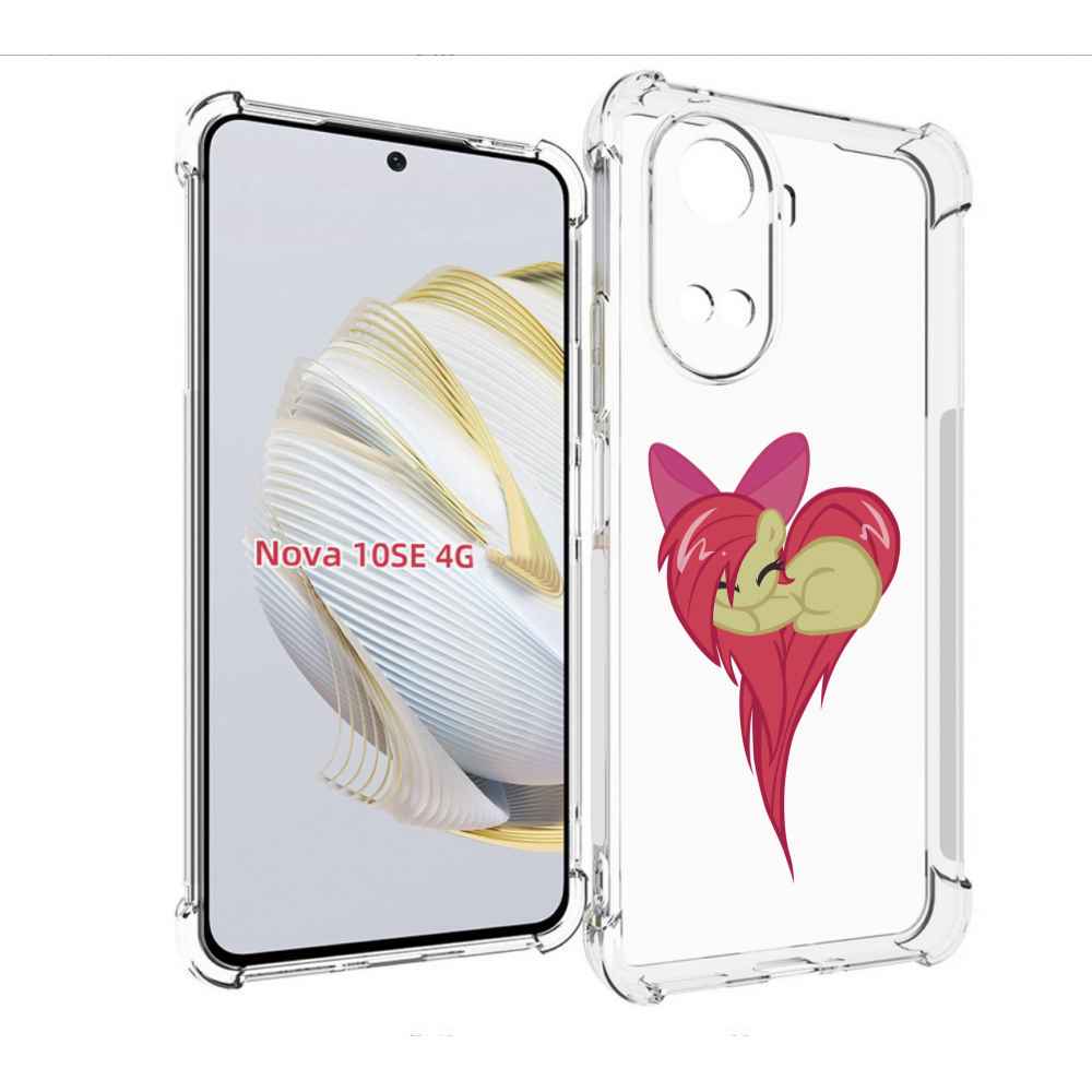 

Чехол MyPads сердце-из-пони для Huawei Nova 10 SE, Прозрачный, Tocco