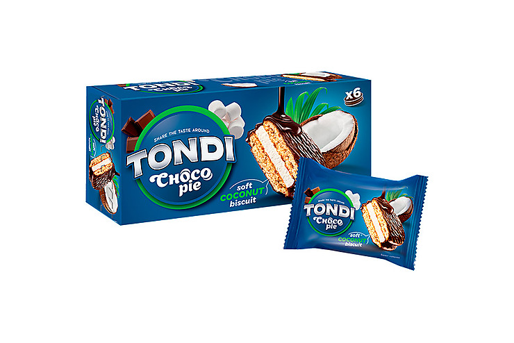 Tondi, choco Pie кокосовый, 180 г