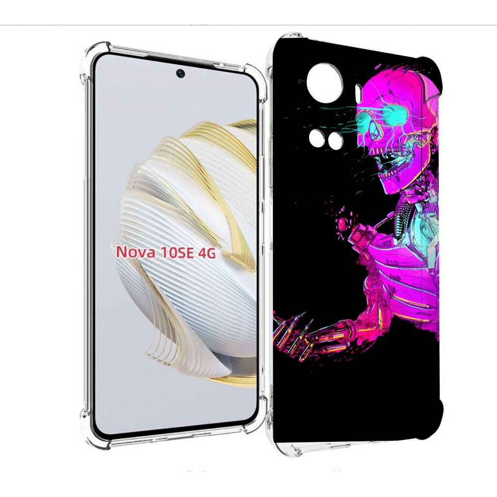 

Чехол MyPads скелет-робот-фиолетовый для Huawei Nova 10 SE, Прозрачный, Tocco