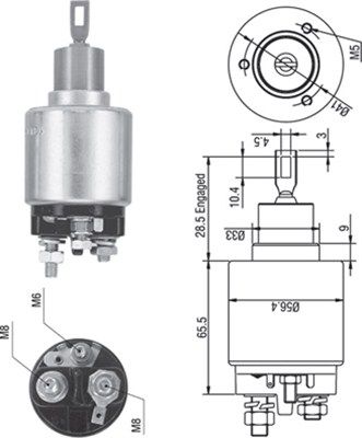 

Реле Втягивающее Стартера Magneti Marelli 940113050271