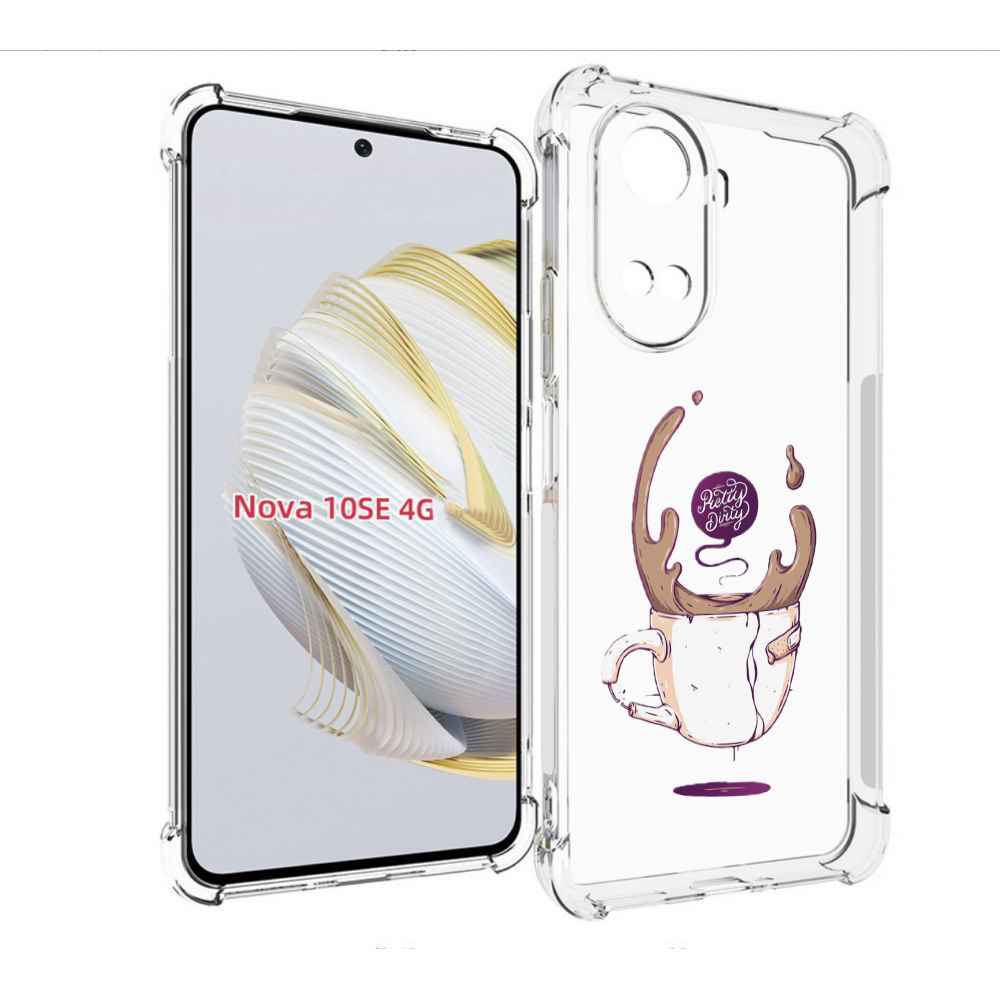 

Чехол MyPads сломанный стаканчик для Huawei Nova 10 SE, Прозрачный, Tocco