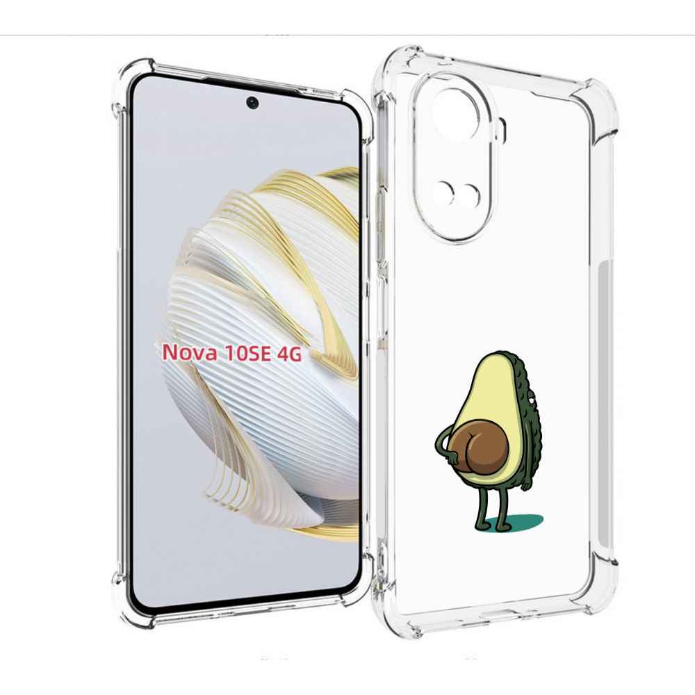

Чехол MyPads смешной авокадо сзади для Huawei Nova 10 SE, Прозрачный, Tocco