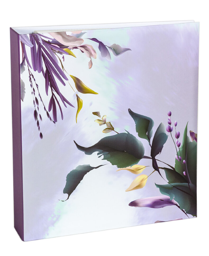 Фотоальбом «Цветочная мелодия», сиреневый, на 100 магнитных страниц, 23х28 см