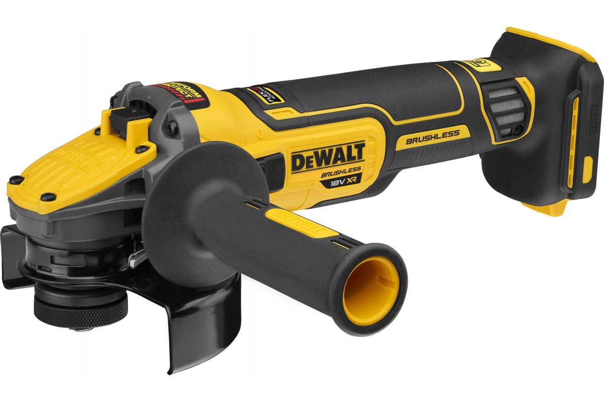 Бесщеточная угловая шлифмашина DCG409NT DEWALT FlexVolt Advantage без АКБ и ЗУ