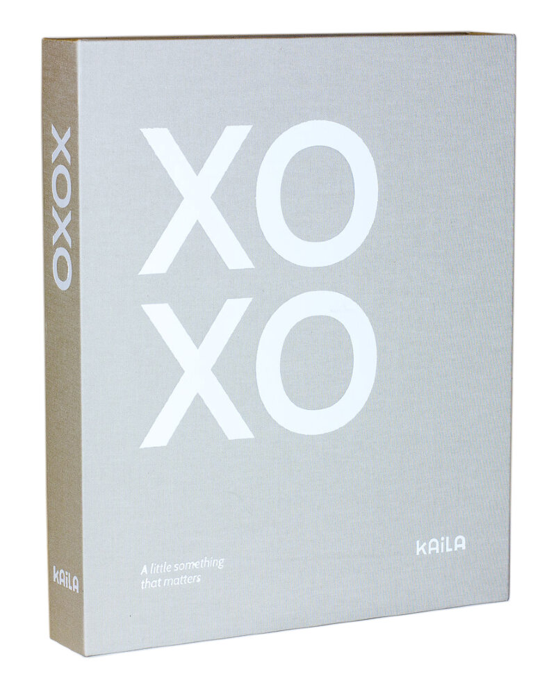 фото Фотоальбом «xoxo» 60 страниц 21х28 см, под уголки, серый innova